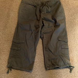Olive green capris